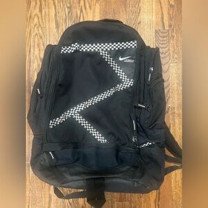 Nike Face Off Game Day Lacrosse Backpack Black Preowned. Clean. All Zippers Work